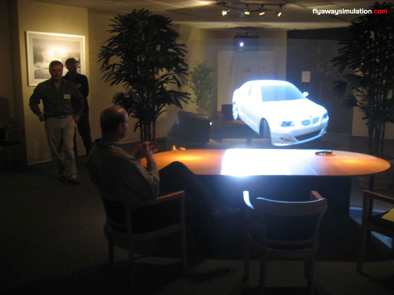 3D projection of a car Who have used 3D Holographic projections and why