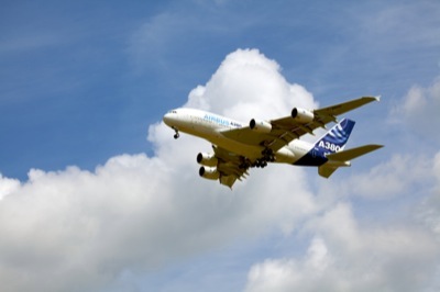 A380 in flight