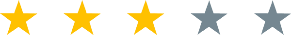3 star rating.