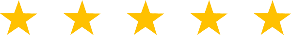 5 star rating.