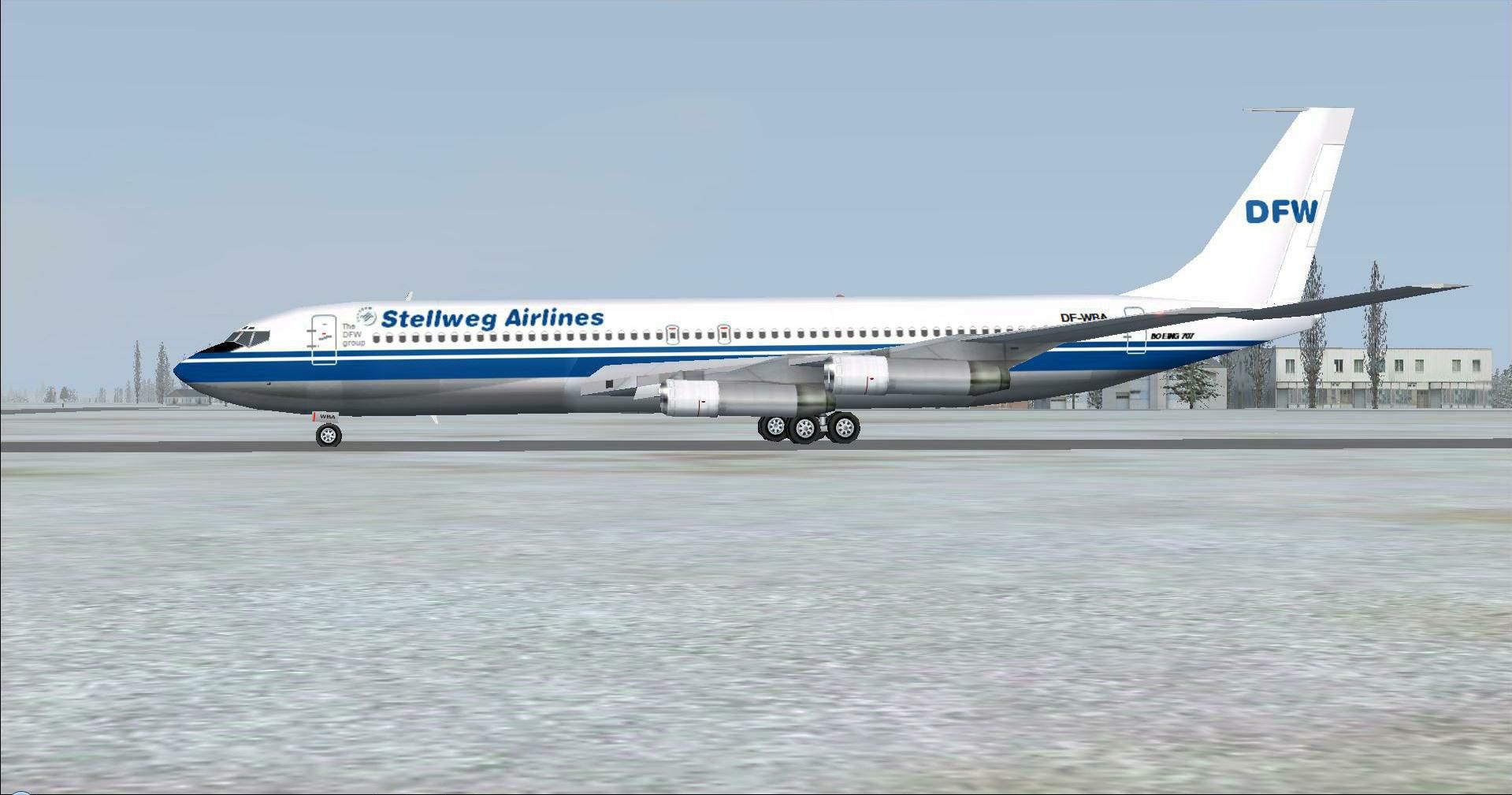 Stellweg Airlines Boeing 707-321B DF-WBA for FSX