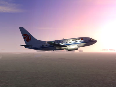 Air China Boeing 737-600 in sunlight