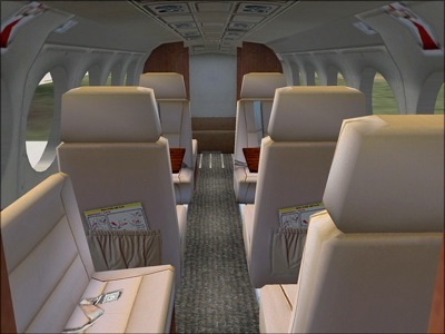 Beechcraft Super King Air 300 cabin