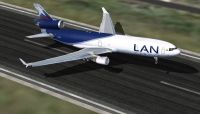 LAN Cargo McDonnell Douglas MD-11F taking off.