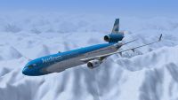 Aerolineas Argentinas McDonnell Douglas MD-11 in flight.