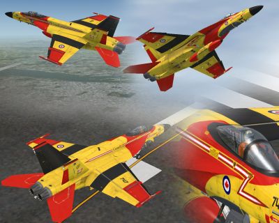Canadian Air Force/RCAF CF-18 in flight.