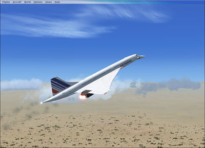 FSX Concorde in Air France old livery