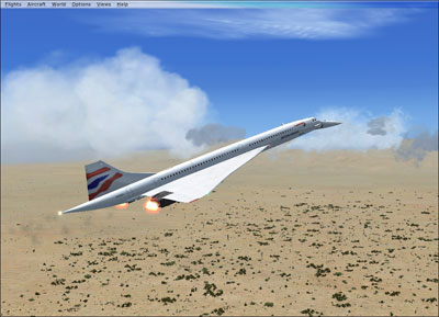 FSX Concorde in British Airways colors