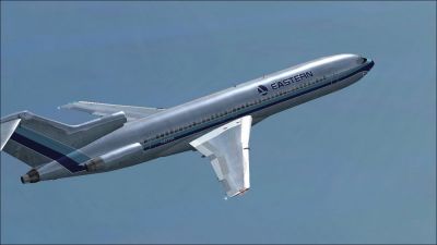 Eastern Airlines Boeing 727-200 in flight.