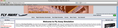 Leaderboard advert on Fly Away Simulation