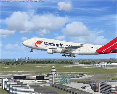 Martinair Cargo Boeing 747-400 in flight