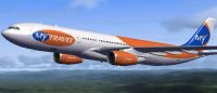 MyTravel Airways Airbus A330-300 in flight.