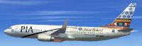 Pakistan International Airlines Boeing 737-800 in flight.
