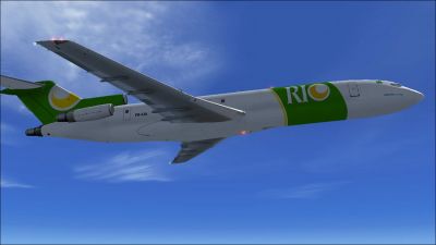 Rio Linhas Aereas Boeing 727-200ADV (F) in flight.