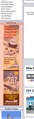 Skyscraper advert on Fly Away Simulation