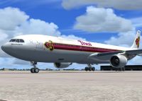 Thai Airways International A330-300 on tarmac.