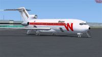 Western Airlines Boeing 727-200 on tarmac.