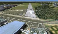 Screenshot of the runway at Babice.