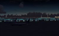 Ultimate Airport Environment add-on used at night in FS2004.