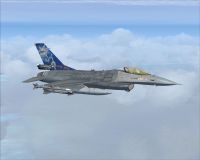 AS F-16AM 349SQN in flight.