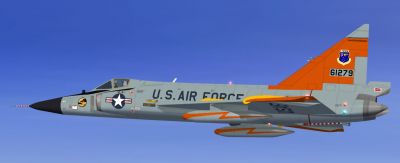 USAF Convair F-102 Delta Dagger in flight.