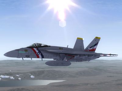 VRS F/A-18E VFA-2 in flight.