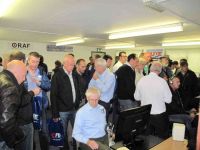 Flight simulator enthusiasts enjoying themselves at the Flight1 open day at Shoreham Airport. 