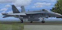 German Air Force F/A-18E JG-71 Richthofen on runway.