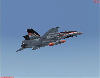 Canadian Air Force/RCAF CF-18 in flight.