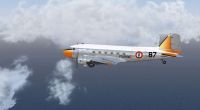 French Navy Douglas C-47D in flight.