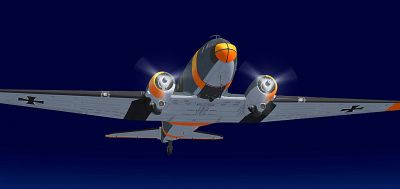 German Air Force Douglas C-47 in flight.