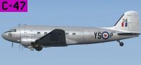Royal Air Force Douglas C-47 Skytrain KN660 in flight.
