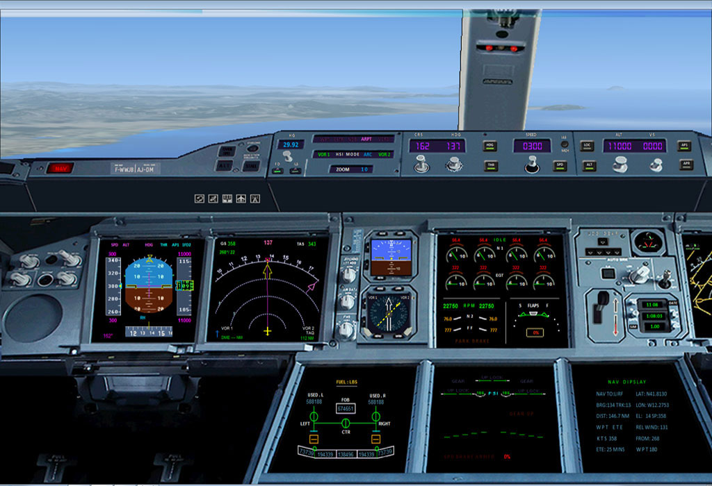 Airbus A380 Panel For FSX only