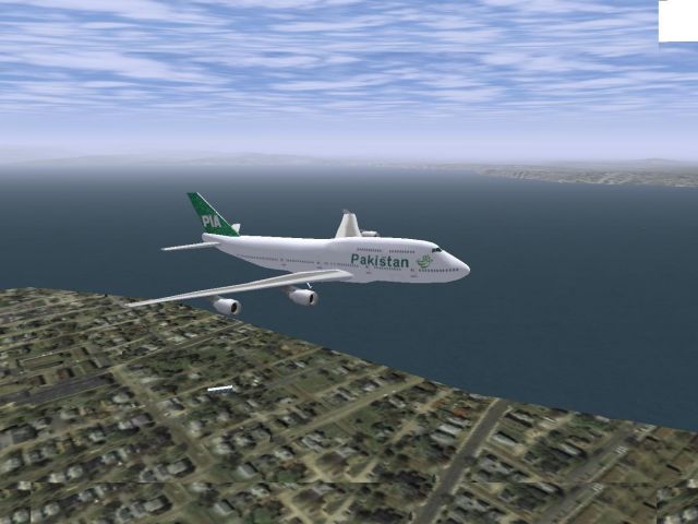 Transavia Boeing 737 winglet at gate. From the Microsoft Flight Simulator X gallery.