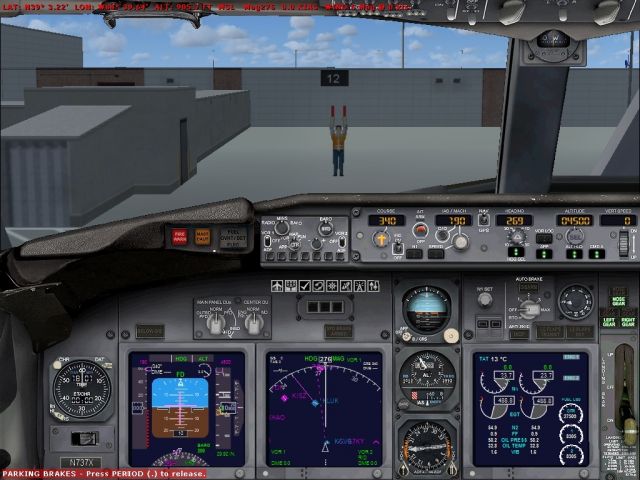 737-800 taxiing to gate, Cincinnati Ohio. From the Microsoft Flight Simulator X gallery.