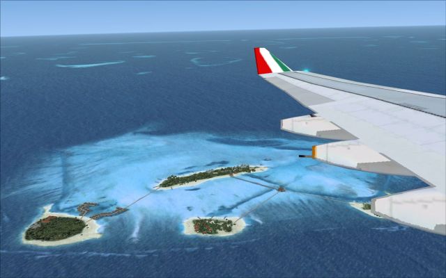 Eurofly on finals to Mal&eacute;. From the Microsoft Flight Simulator X gallery.