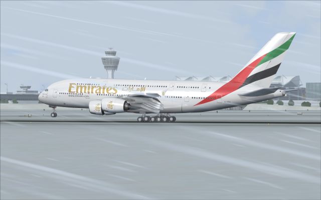 Airbus A380 in Munich. From the Microsoft Flight Simulator X gallery.