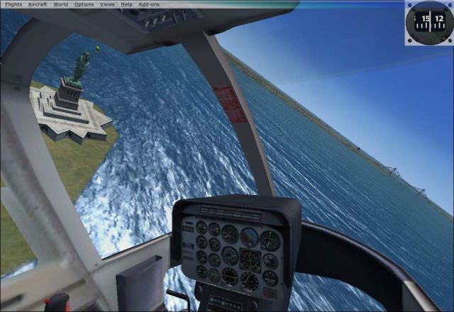 Bell/Textron 430 Homage to New York City. From the Microsoft Flight Simulator X gallery.