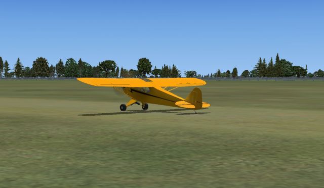 J-3 Cub in Position