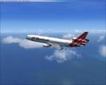 Martinair MD-11 over Atlantic Ocean