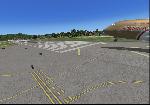 Wide Angle 747 Landing