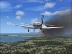 Engine fire over British Columbia