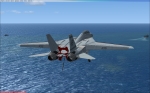 F-14 approaching USS Nimits in VFR