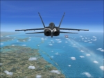F-18 overtaking 737-800 27,000 feet west edge of Florida