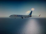 Flydubai B737 descending