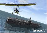 Light Aircraft over Carrier