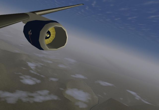 Over highlands. From the FlightGear gallery.