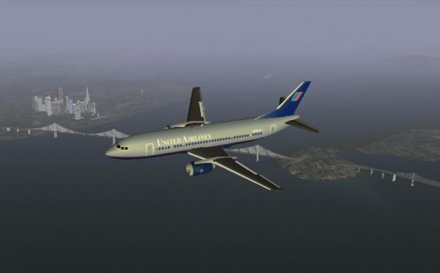 DK3722 turning. From the FlightGear gallery.