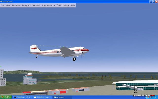 Trans Canada DC-3. From the FlightGear gallery.