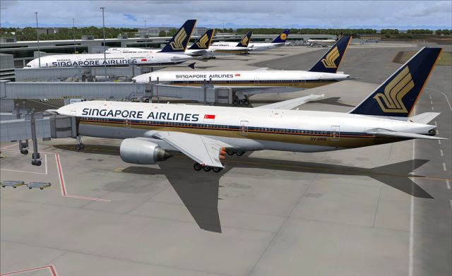 Changi 777 Singapore Pre Flight. From the Microsoft Flight Simulator 2004 gallery.